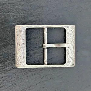 Engraved Rectangle Belt Buckle (fits 1.5" inch belt)