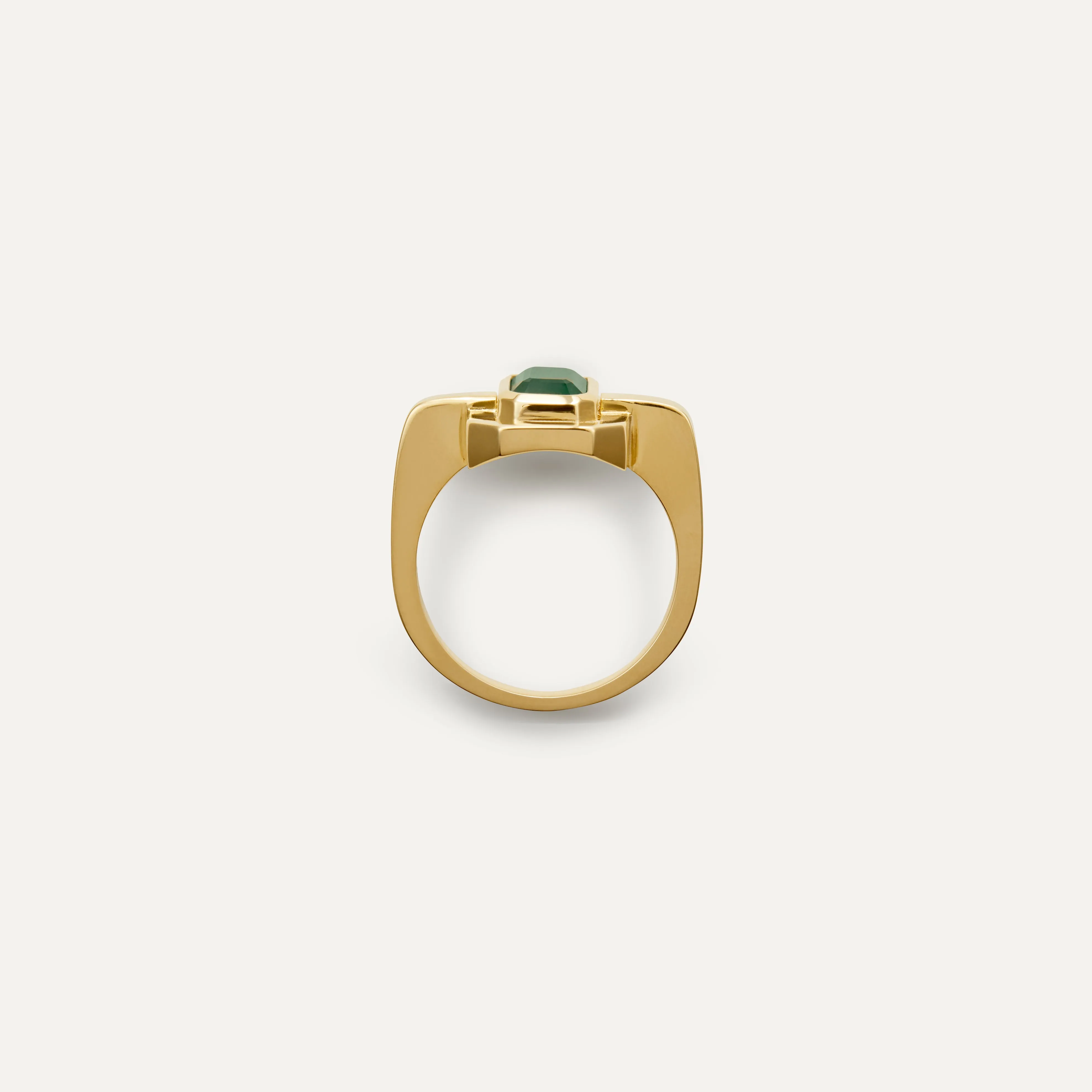 Entrelacs Gold & Emerald Ring