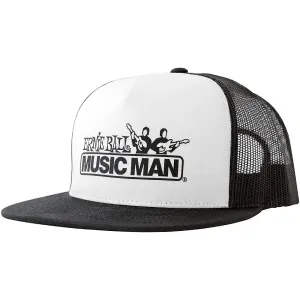 Ernie Ball Black & White Trucker Cap With Ernie Ball Logo