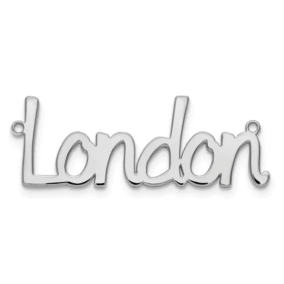 Etched Nameplate Necklace