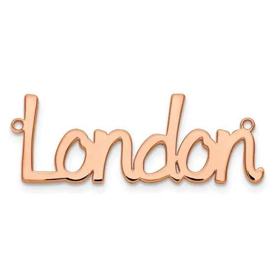 Etched Nameplate Necklace