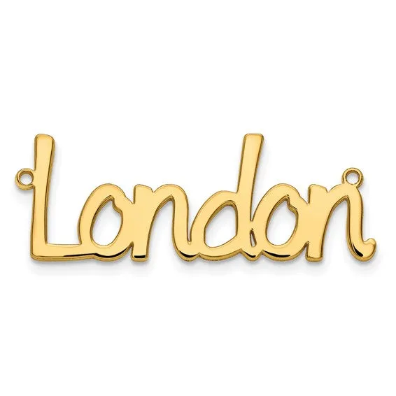 Etched Nameplate Necklace