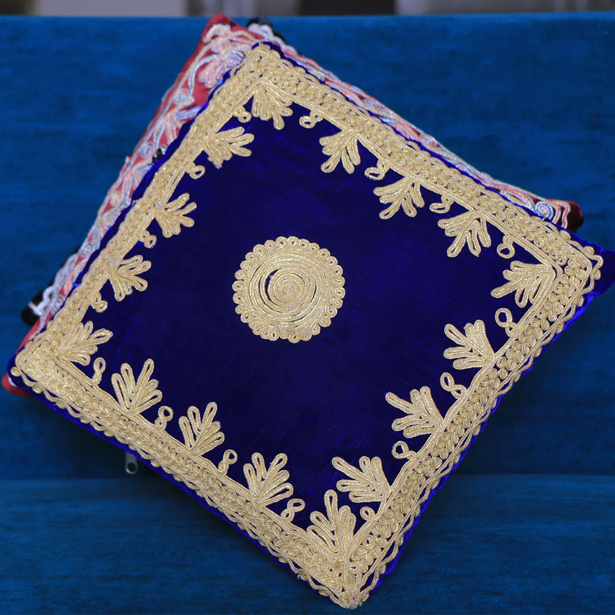 Exquisite Afghani Decorative Pillow | Handcrafted Cultural Accent Nk-387
