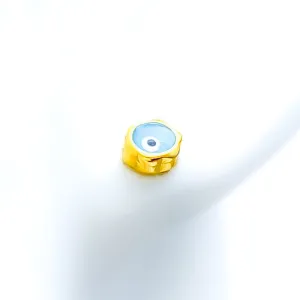Exquisite Artistic 21k Gold Evil Eye Earrings