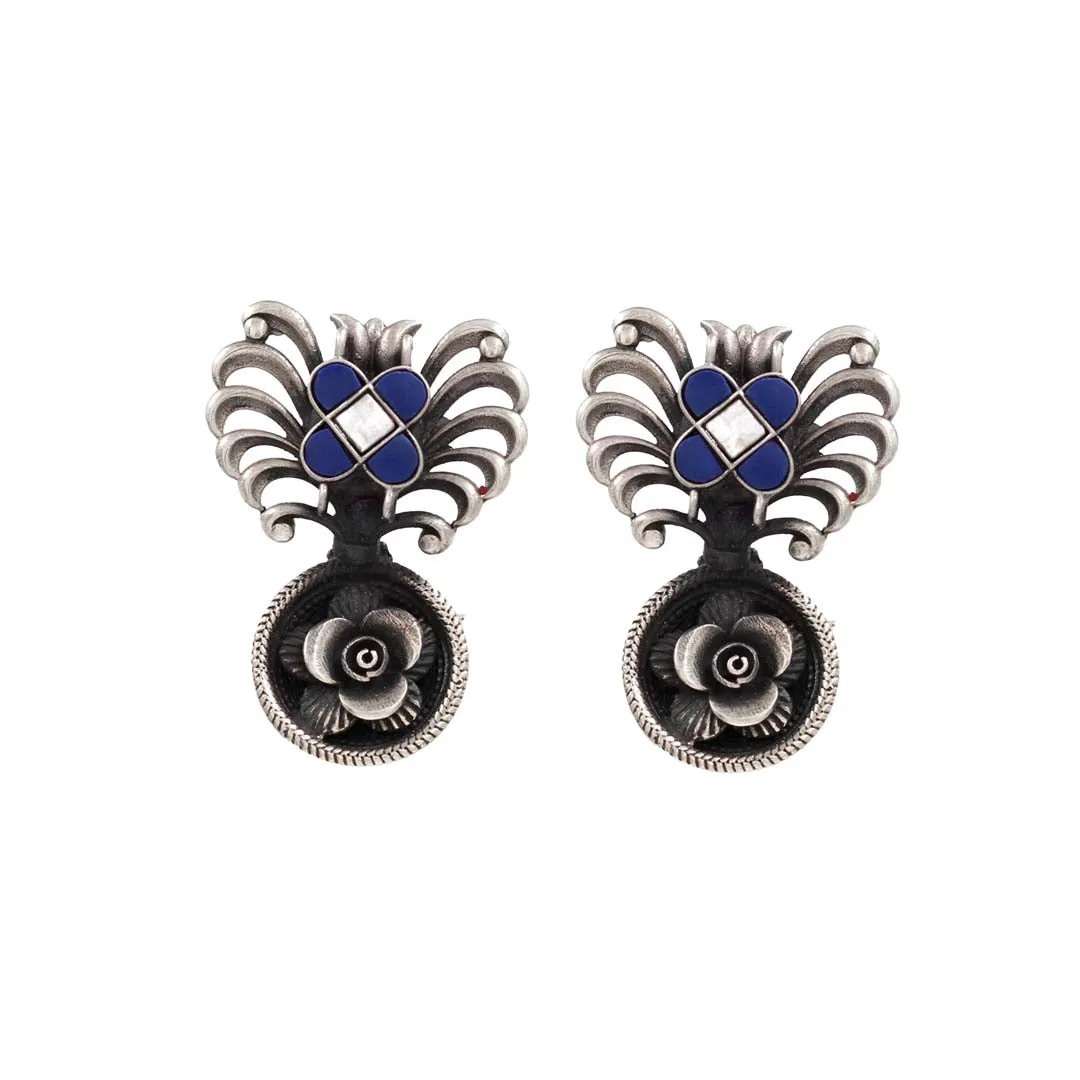 Exquisite Design: Sangeeta Boochra Handcrafted Silver Earrings