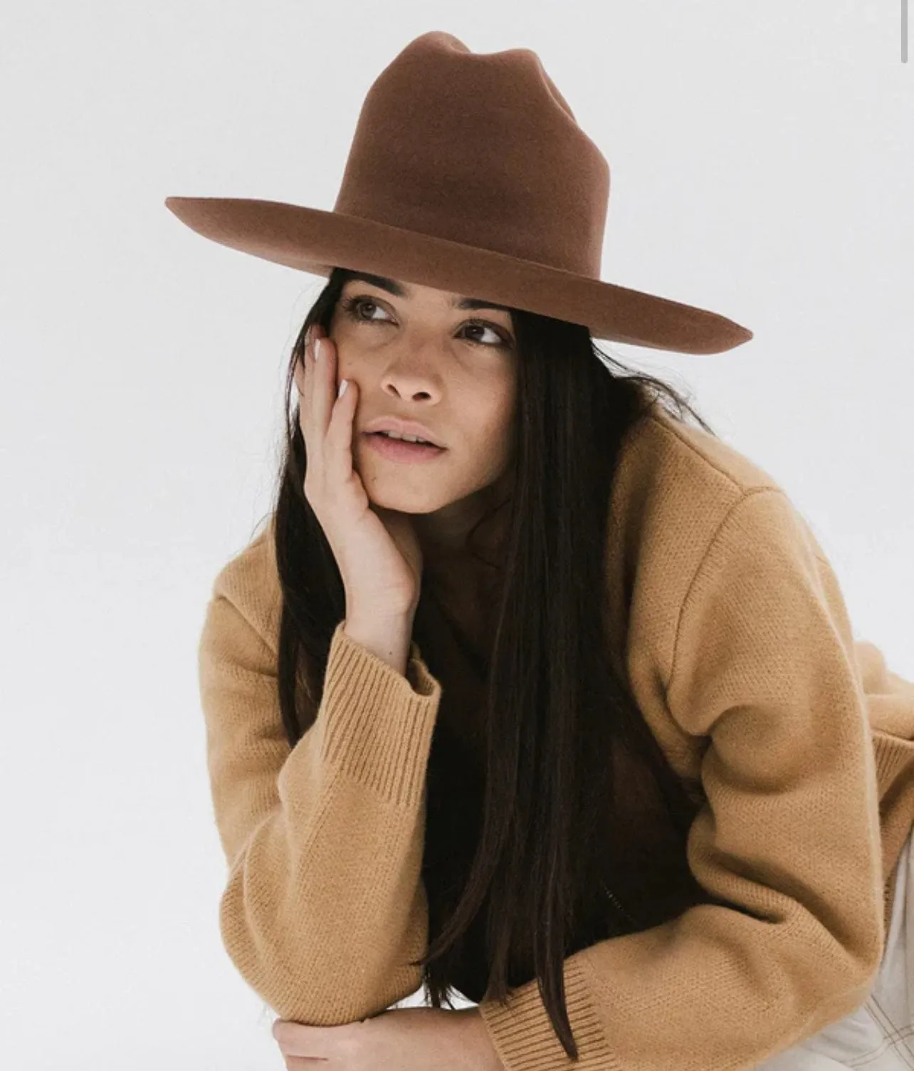 Ezra Western Hat - Dark Oak