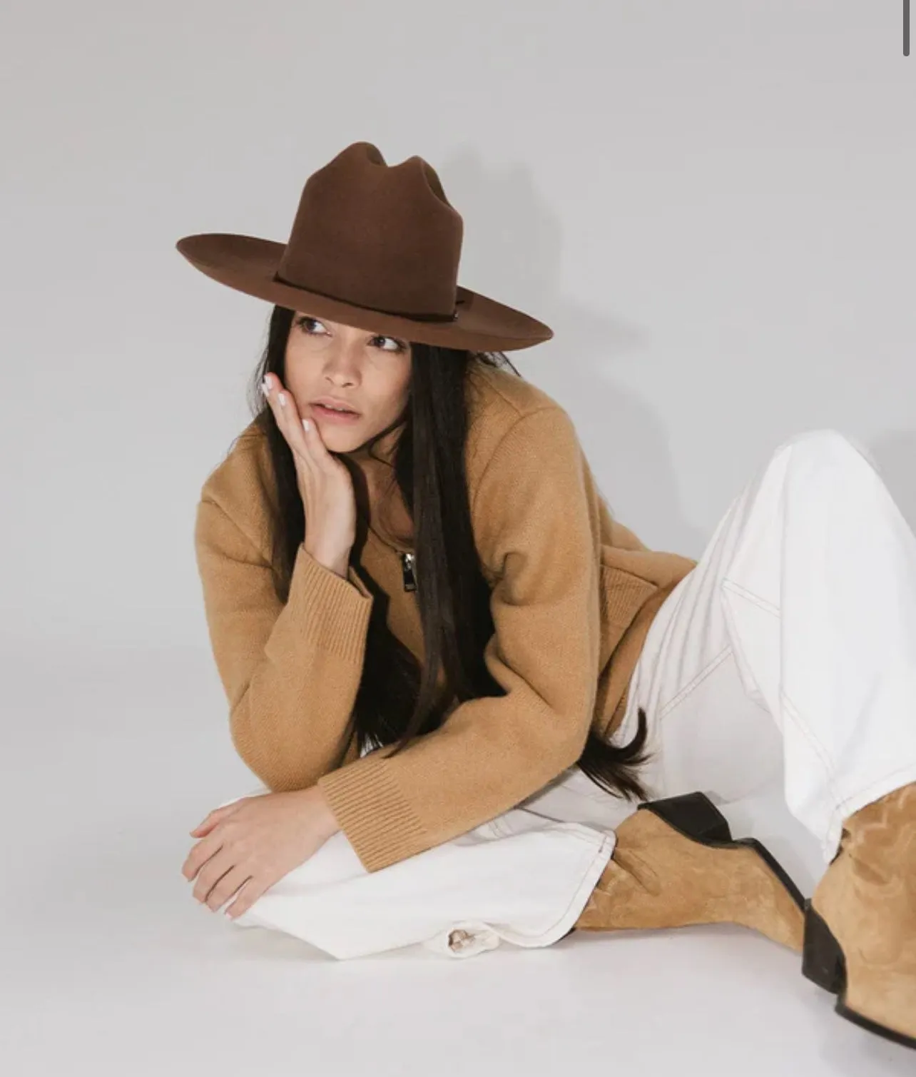 Ezra Western Hat - Dark Oak