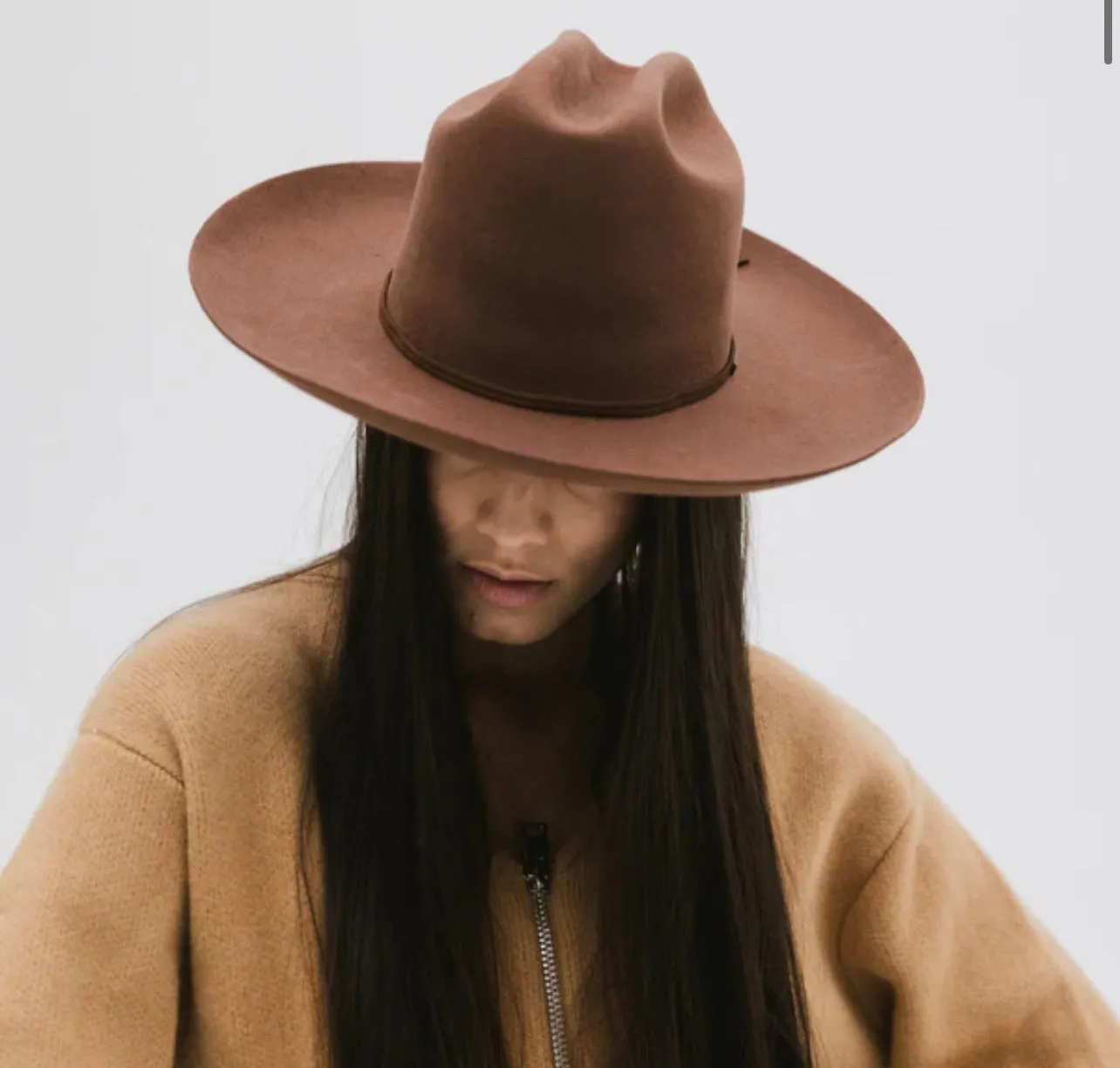 Ezra Western Hat - Dark Oak