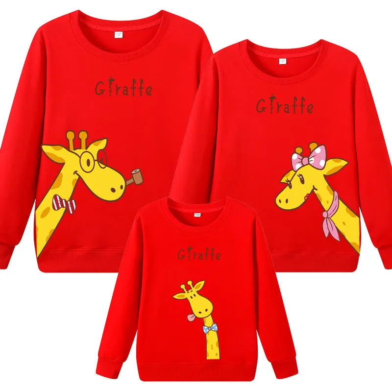 Family Matching Giraffe Sweater