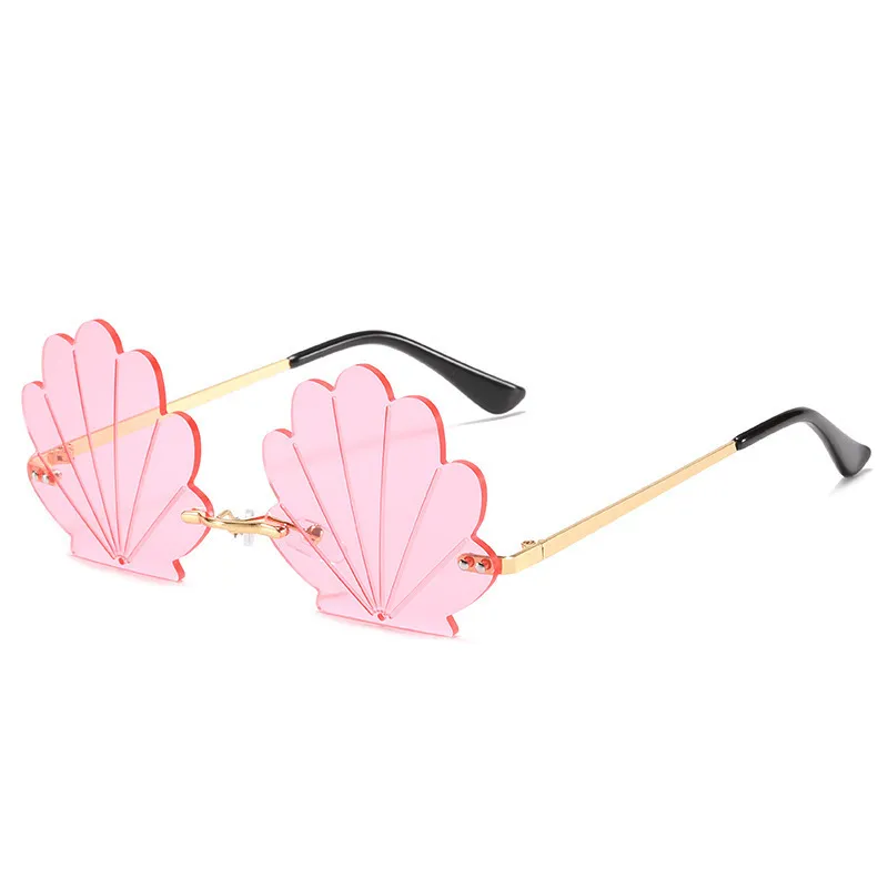 Fashion Statement Party Shell Shape Sunglasses