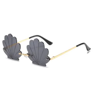 Fashion Statement Party Shell Shape Sunglasses