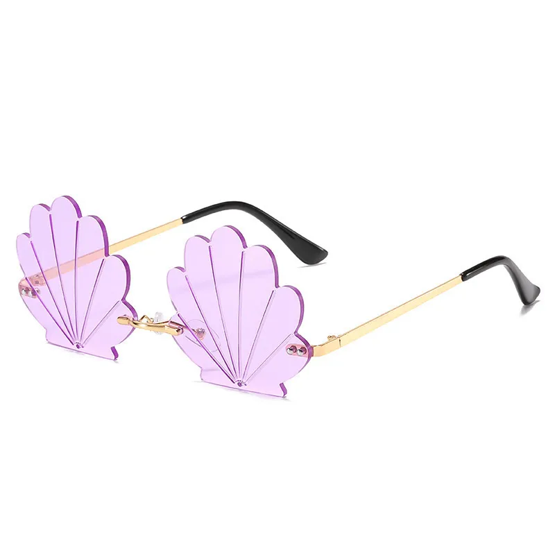 Fashion Statement Party Shell Shape Sunglasses