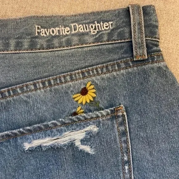 Favorite Daughter Juni High Rose Cutoff Shorts