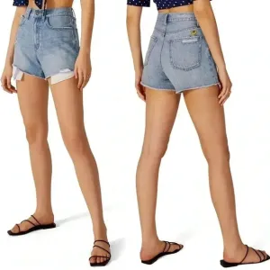 Favorite Daughter Juni High Rose Cutoff Shorts