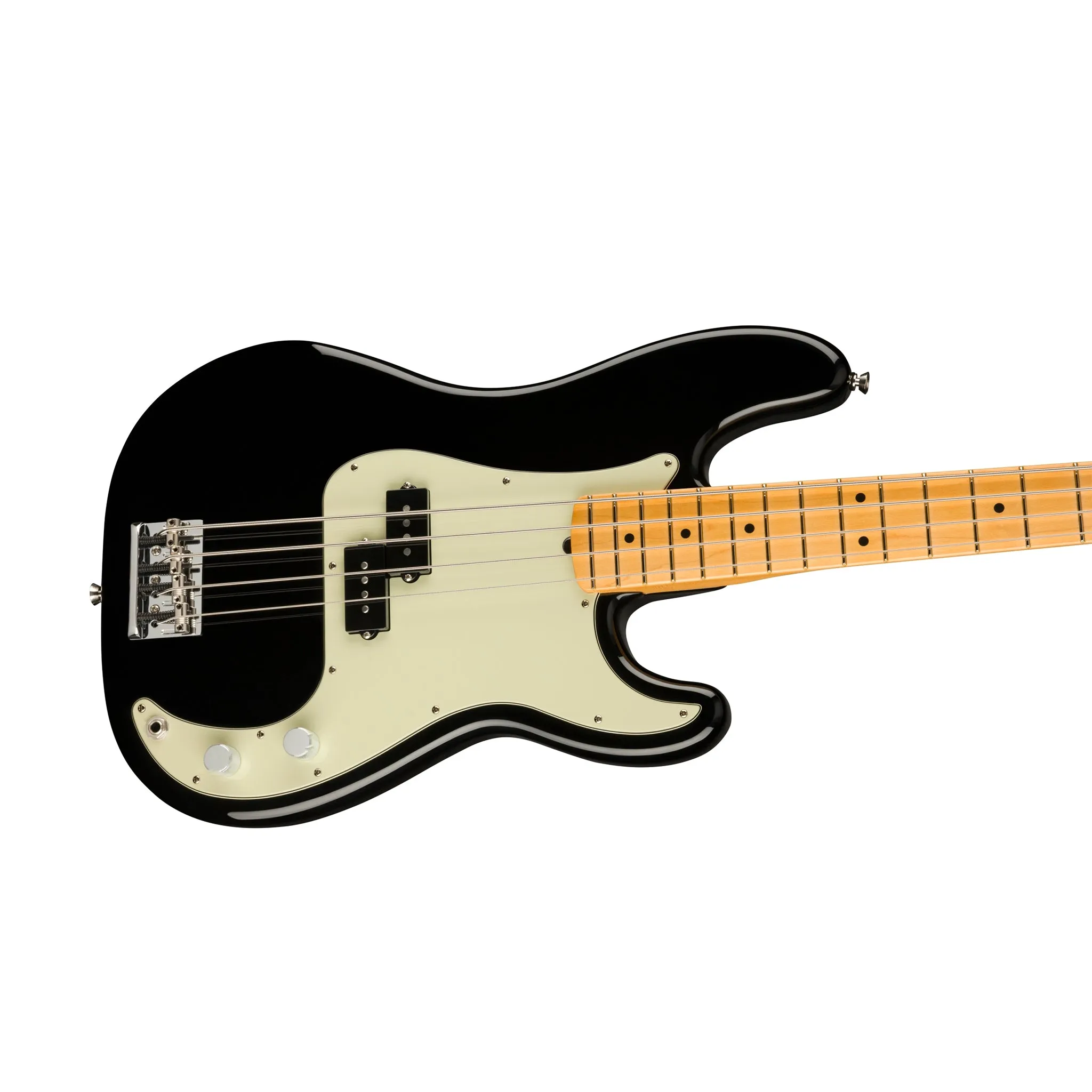 Fender American Professional II Precision Bass Electric Guitar, Maple FB, Black (B-Stock)