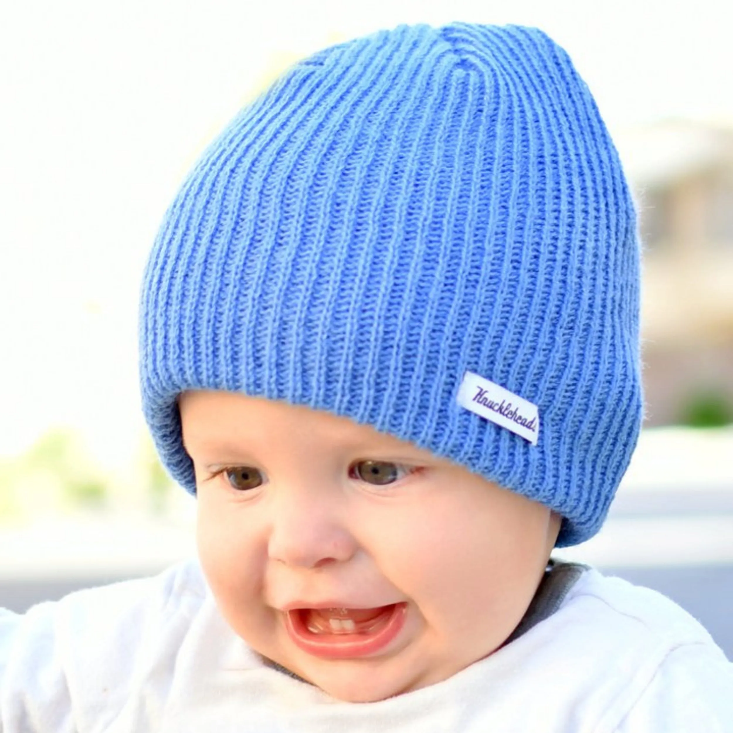 FINAL SALE - Knuckleheads Light Blue Slouchy Beanie For Boys