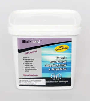 FiT Mind Assist Exercise Motivator & Concentration Improver (200 caps)