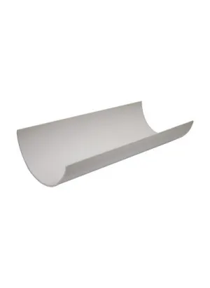 FloPlast 112mm Round Gutter 4 Metre White