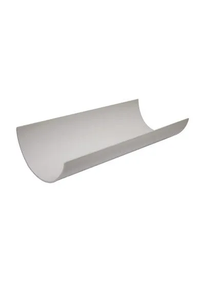 FloPlast 112mm Round Gutter 4 Metre White