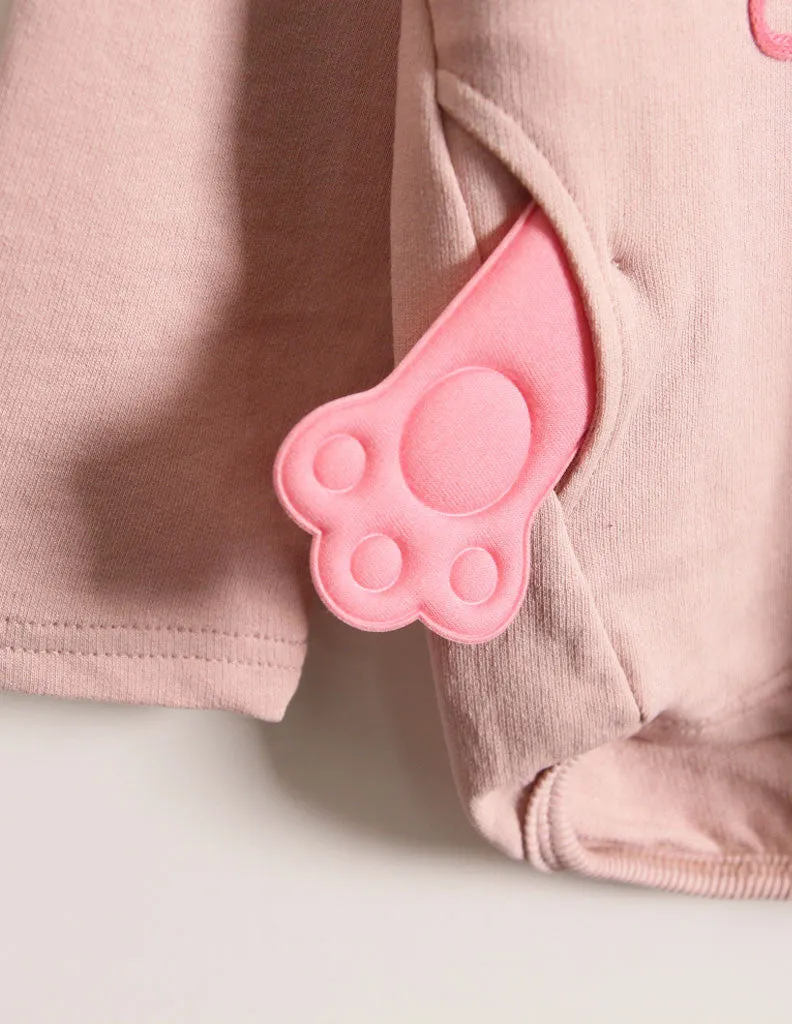 Fox Paw Jumper Pink