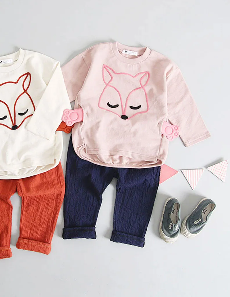 Fox Paw Jumper Pink