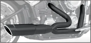 Freedom Performance HD00109 Union 2-Into-1 Exhaust System - Black