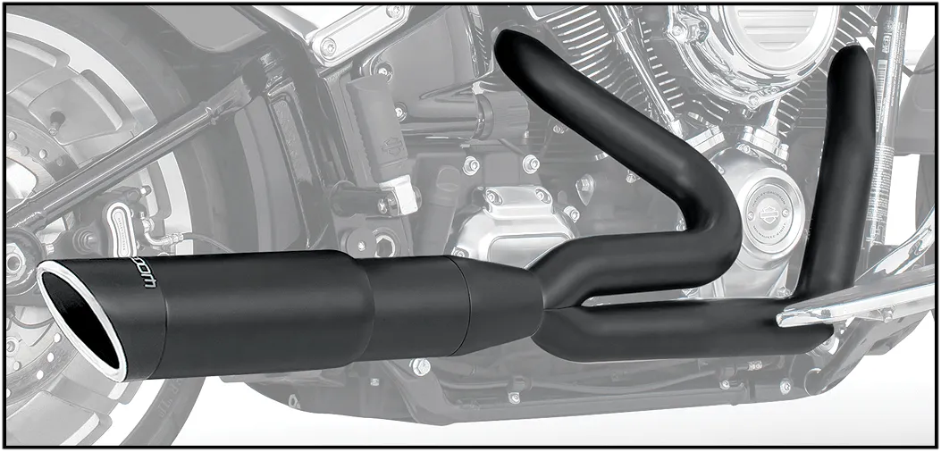 Freedom Performance HD00109 Union 2-Into-1 Exhaust System - Black