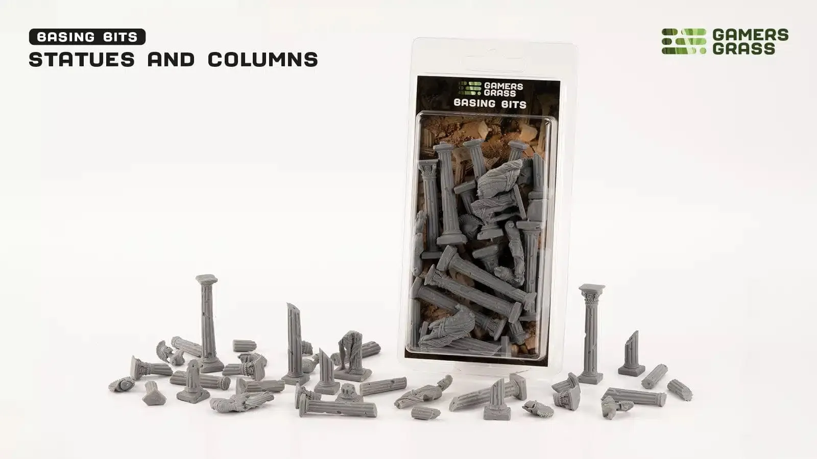 Gamer's Grass Basing Bits - Statues and Columns