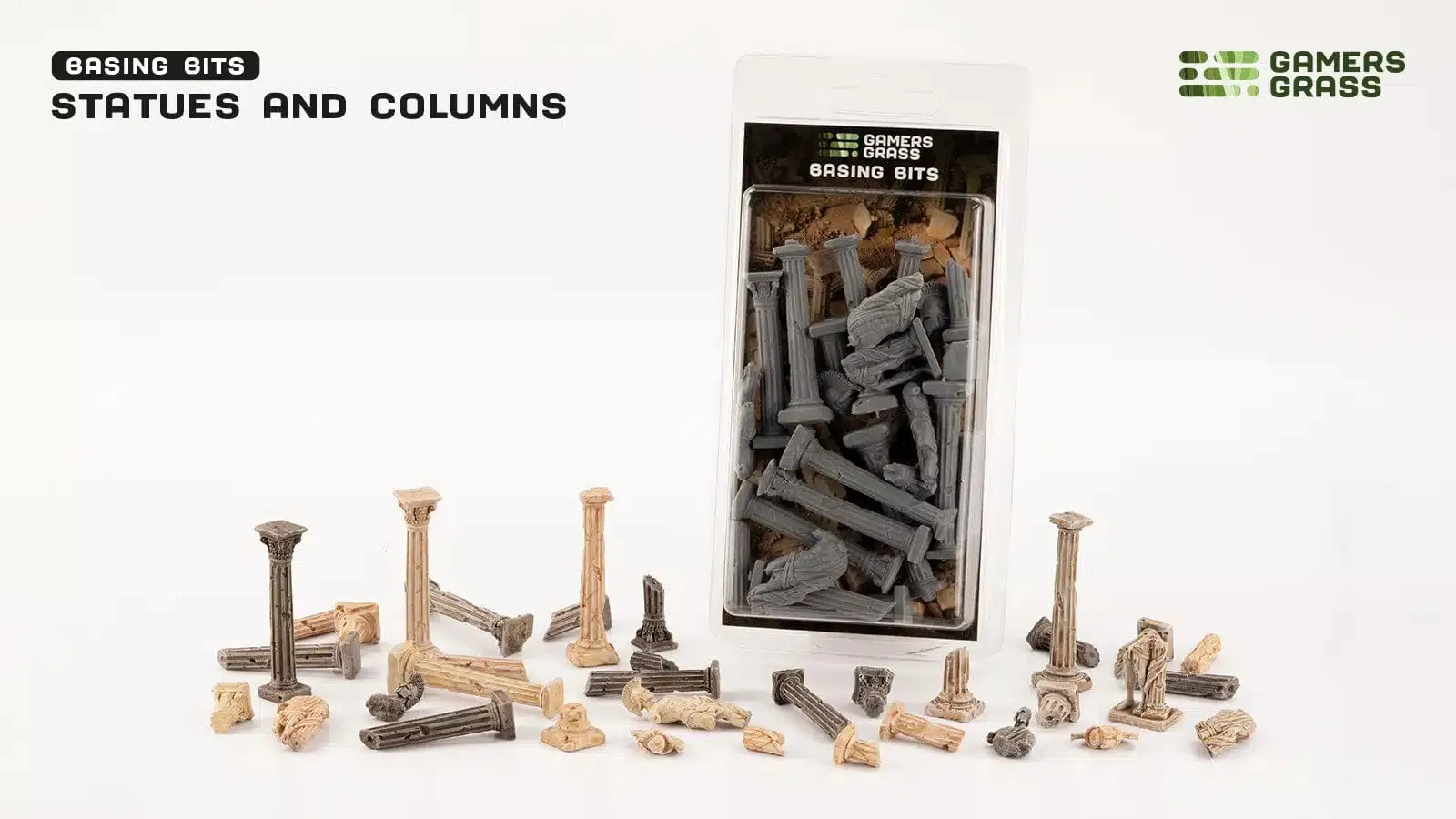 Gamer's Grass Basing Bits - Statues and Columns