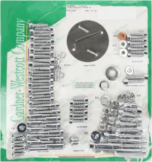 Gardner-Westcott P-80-87 Motor Chrome Steel Socket-Head Bolt Kit