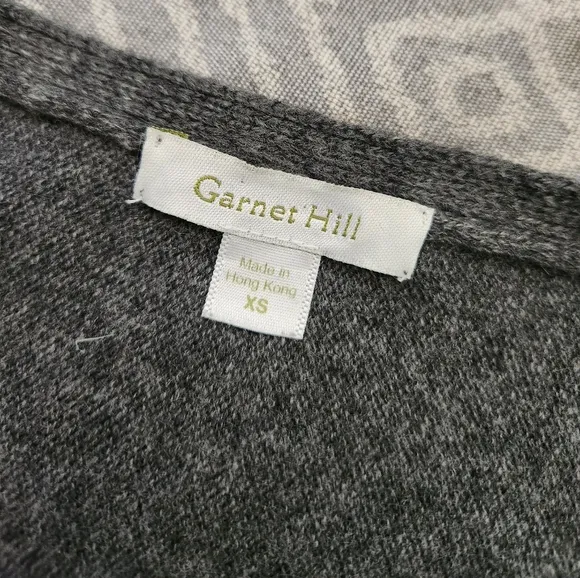 Garnet Hill Cashmere Essential Pullover Sweater Size XS Women Gray Color