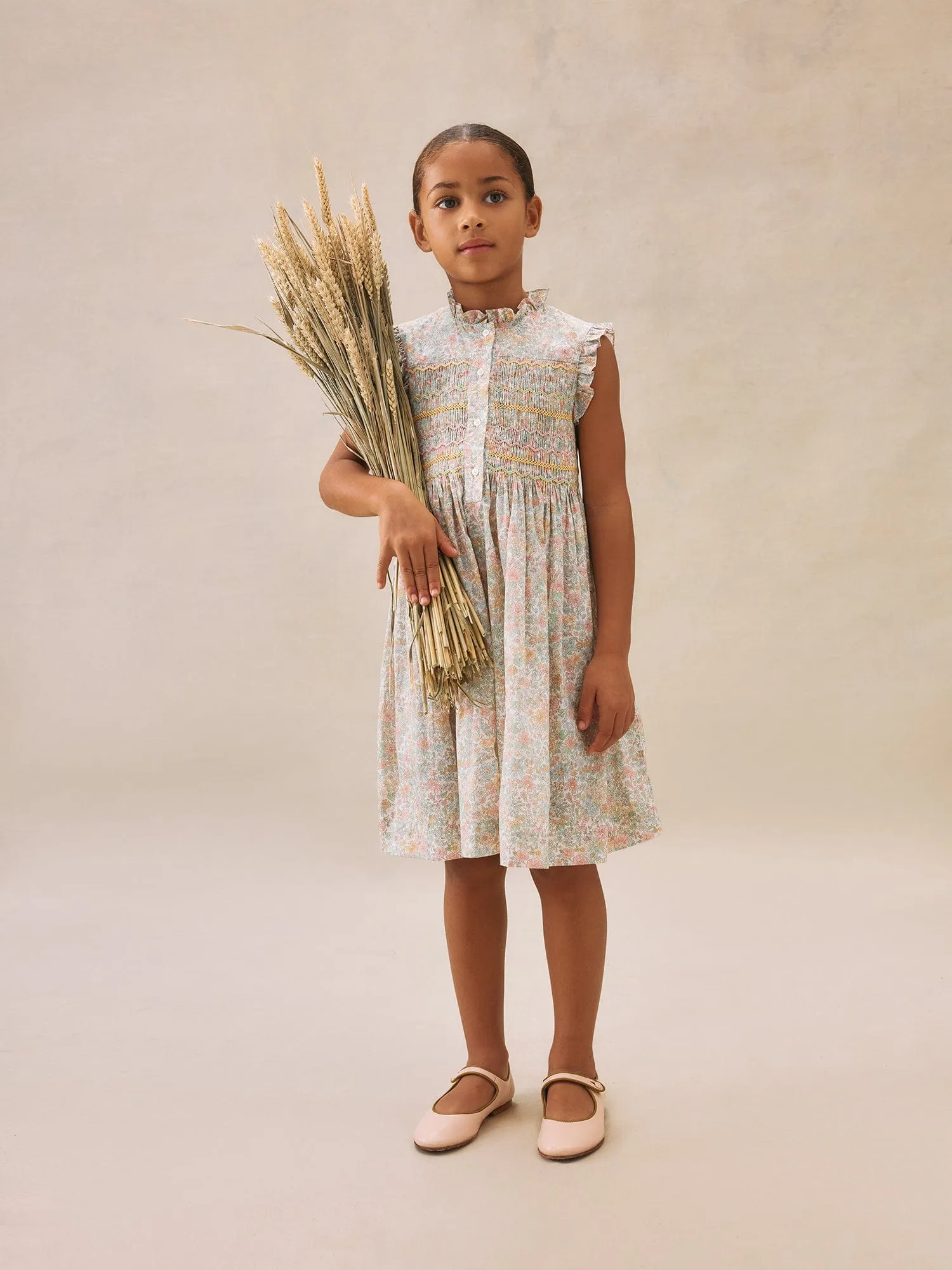 Girls Floral Fabiola Dress in Multicolour