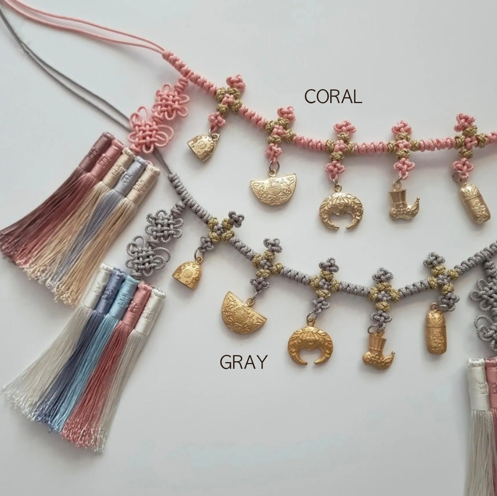 Gold Ornaments Tassel Belt