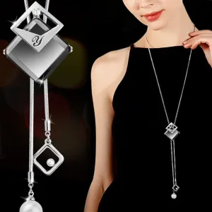Gray Crystal Choker Collier Femme Statement Women Necklace & Pendant