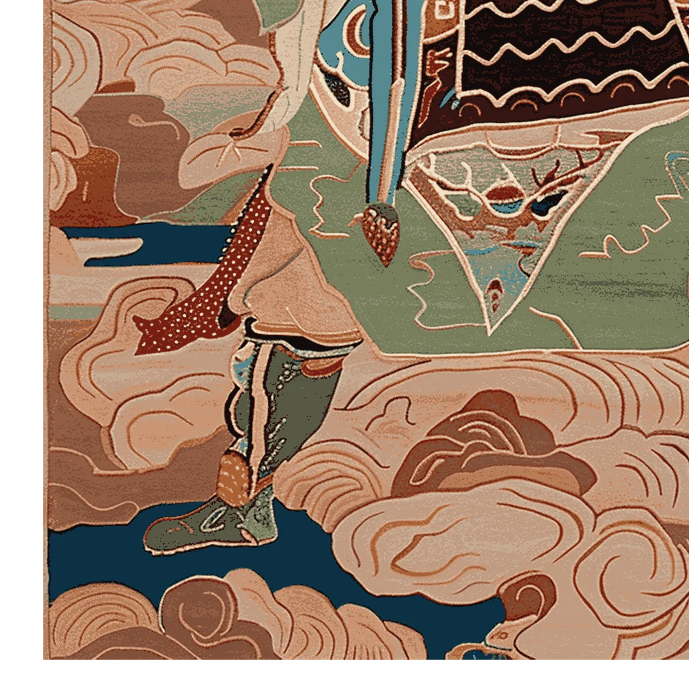 Guardian of Clouds Hand Tufted Rug