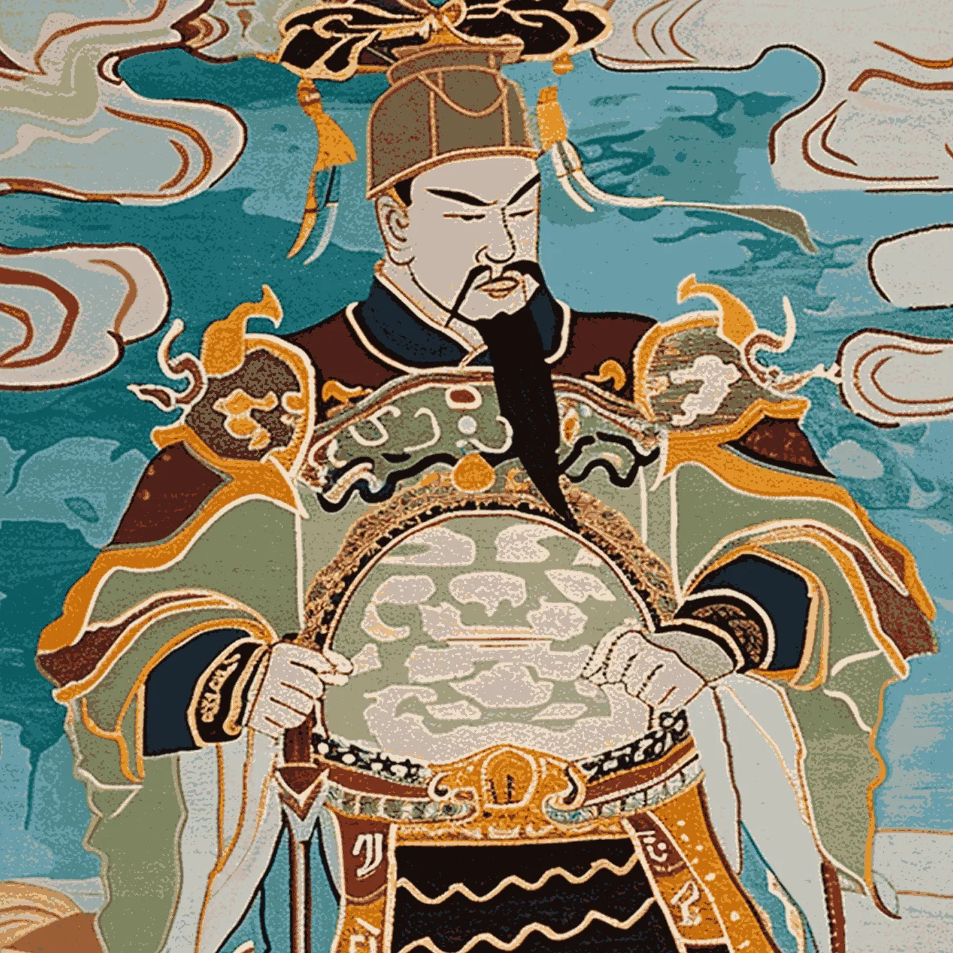 Guardian of Clouds Hand Tufted Rug