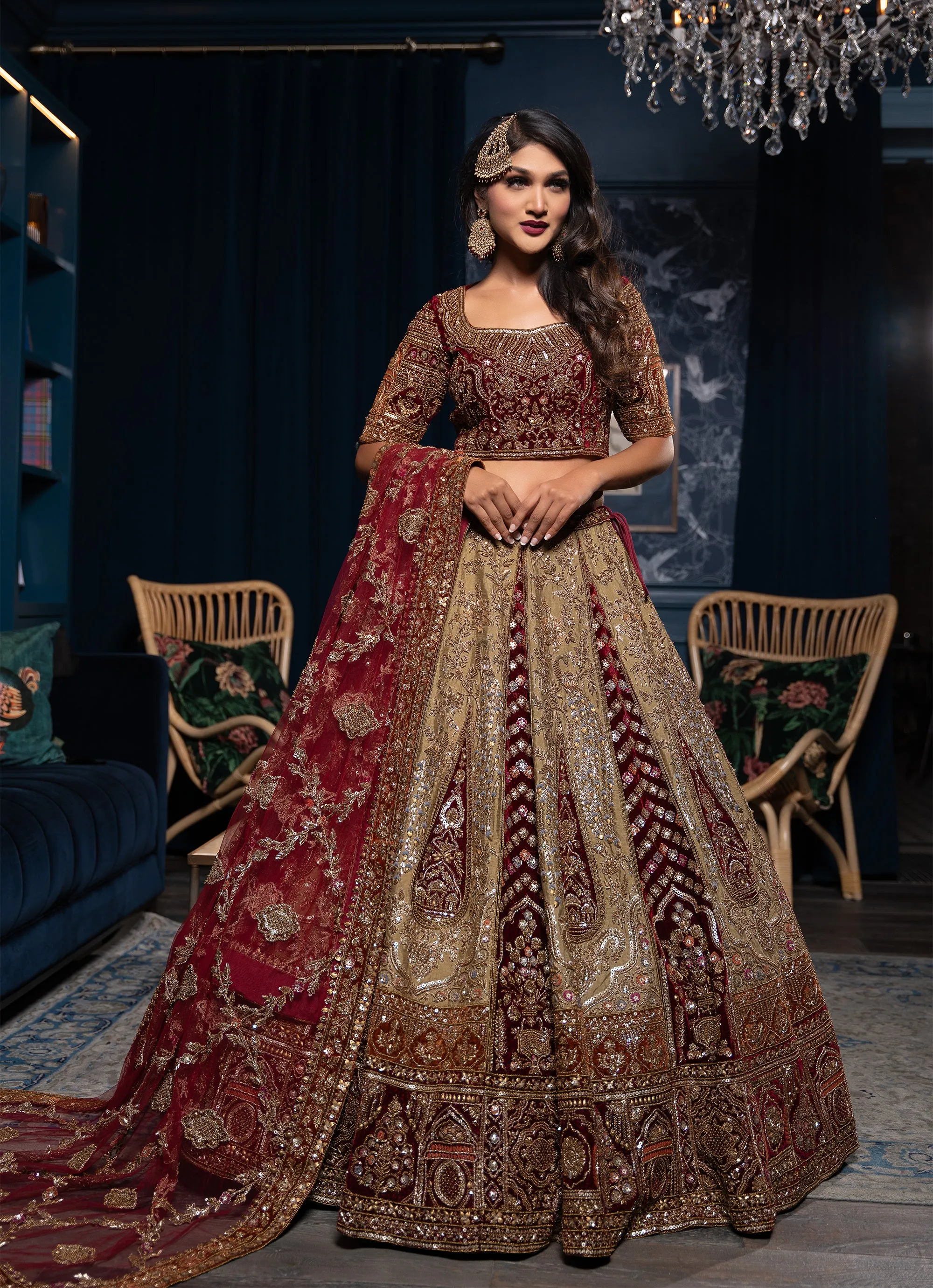 GUL-E-MAHA LUXURY BRIDAL LEHENGA