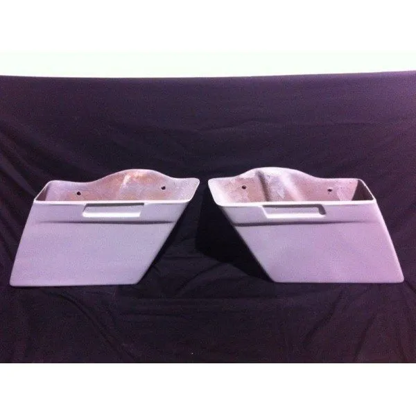 Harley Davidson 6" inch Heritage Softail Deluxe Extended Stretched Saddlebags No Cut Outs FLST, FLSTI, FLSTCI, FLSTC