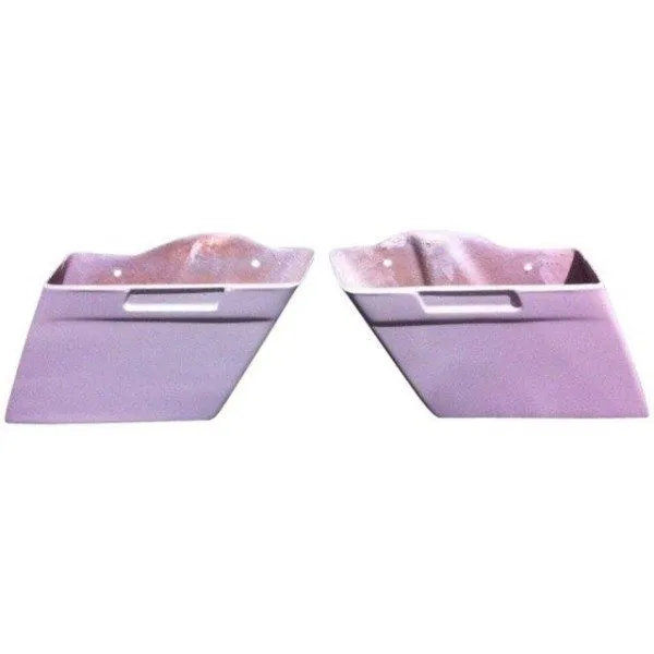 Harley Davidson 6" inch Heritage Softail Deluxe Extended Stretched Saddlebags No Cut Outs FLST, FLSTI, FLSTCI, FLSTC