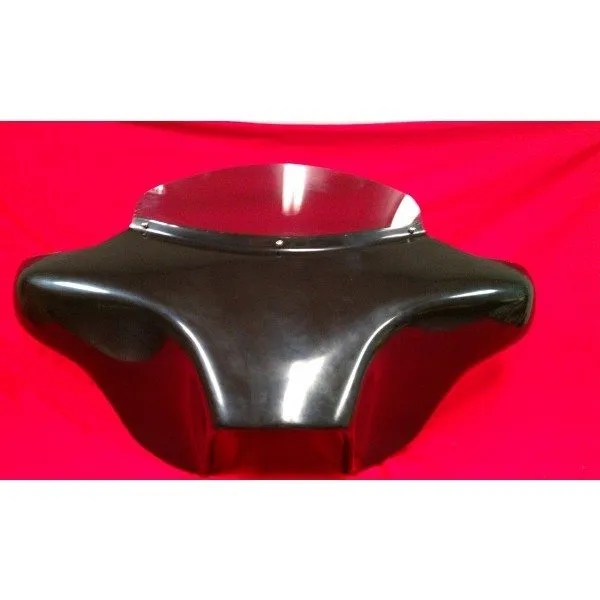 Harley Davidson Headlight Stereo Fairing Fatboy Softail Classic Heritage Deluxe Black