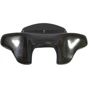Harley Davidson Headlight Stereo Fairing Fatboy Softail Classic Heritage Deluxe Black