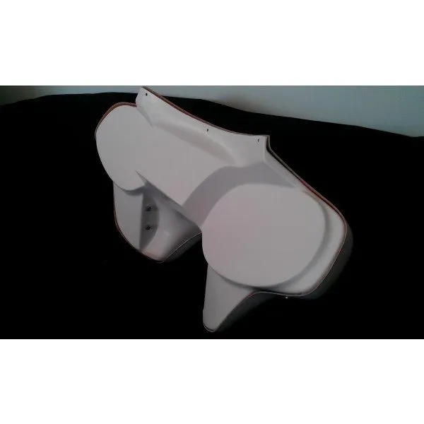 Harley Headlight Fairing Fatboy Softail Classic Heritage Deluxe No Holes White Gel