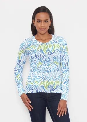 Hotsy Totsy Blue (8143) ~ Signature Long Sleeve Crew Shirt