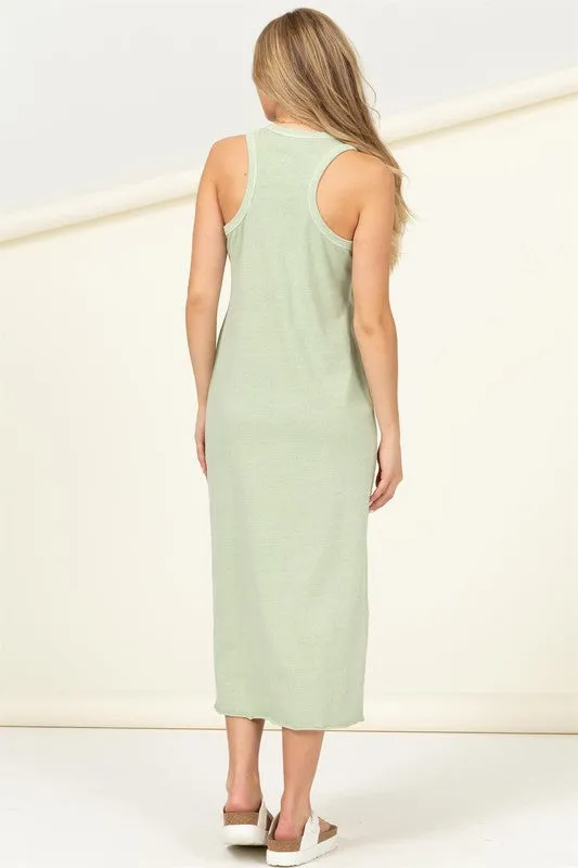 HYFVE Fun Day Sleeveless Shift Midi Dress