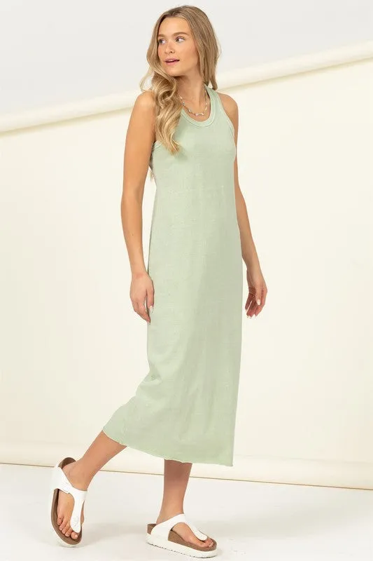 HYFVE Fun Day Sleeveless Shift Midi Dress
