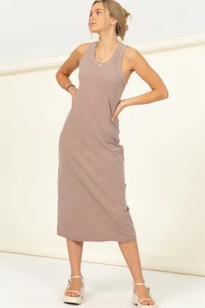 HYFVE Fun Day Sleeveless Shift Midi Dress