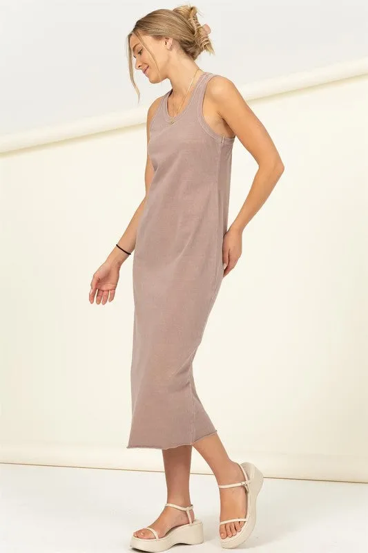 HYFVE Fun Day Sleeveless Shift Midi Dress