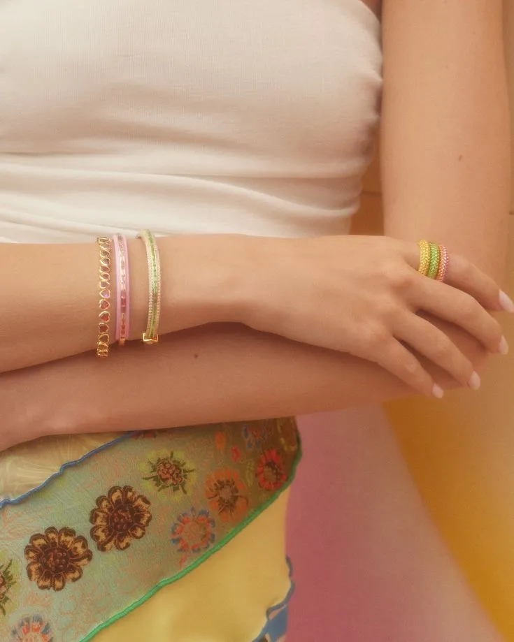 I Heart Rainbows Bracelet (Semi-Precious)