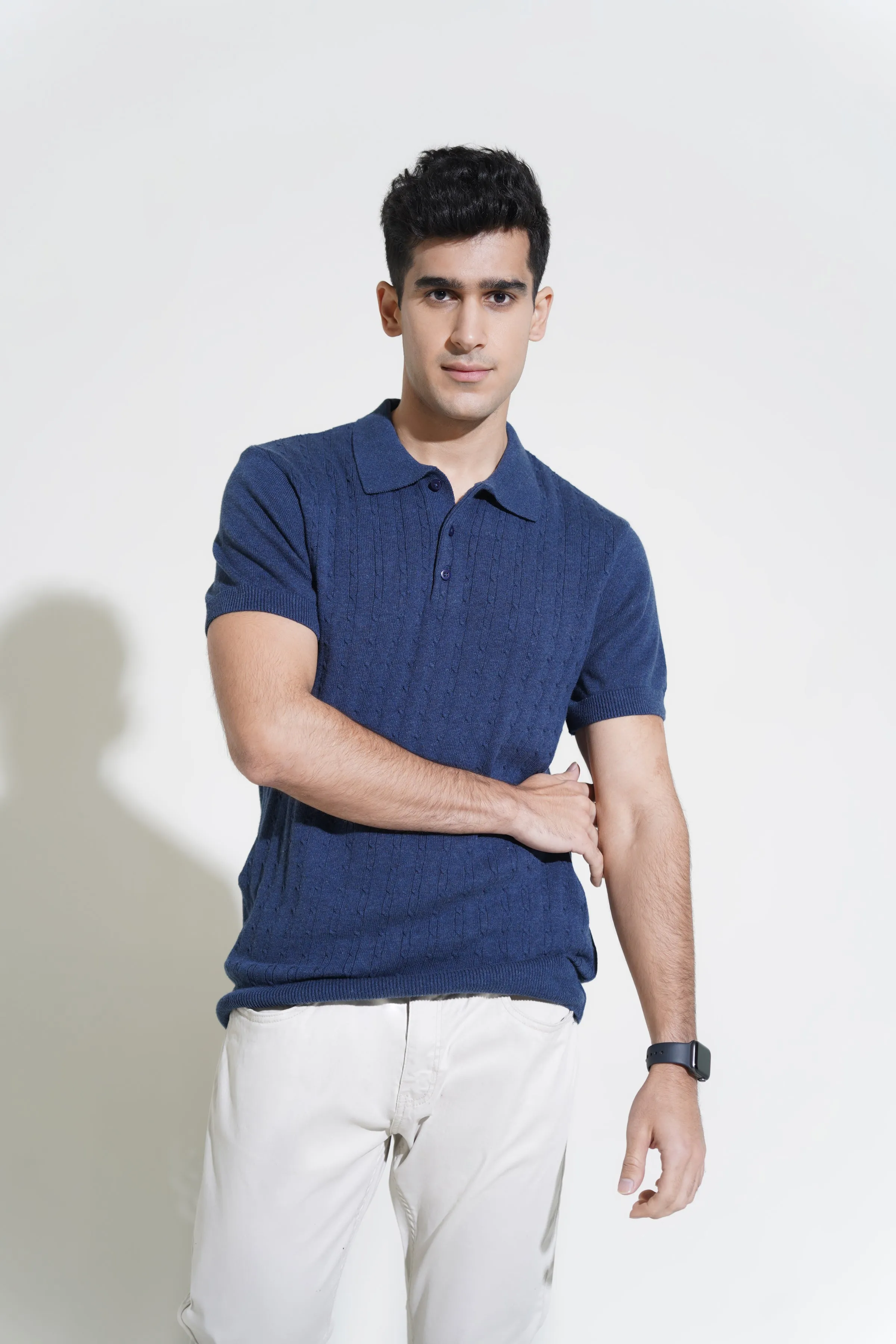 Indigo Polo Shirt