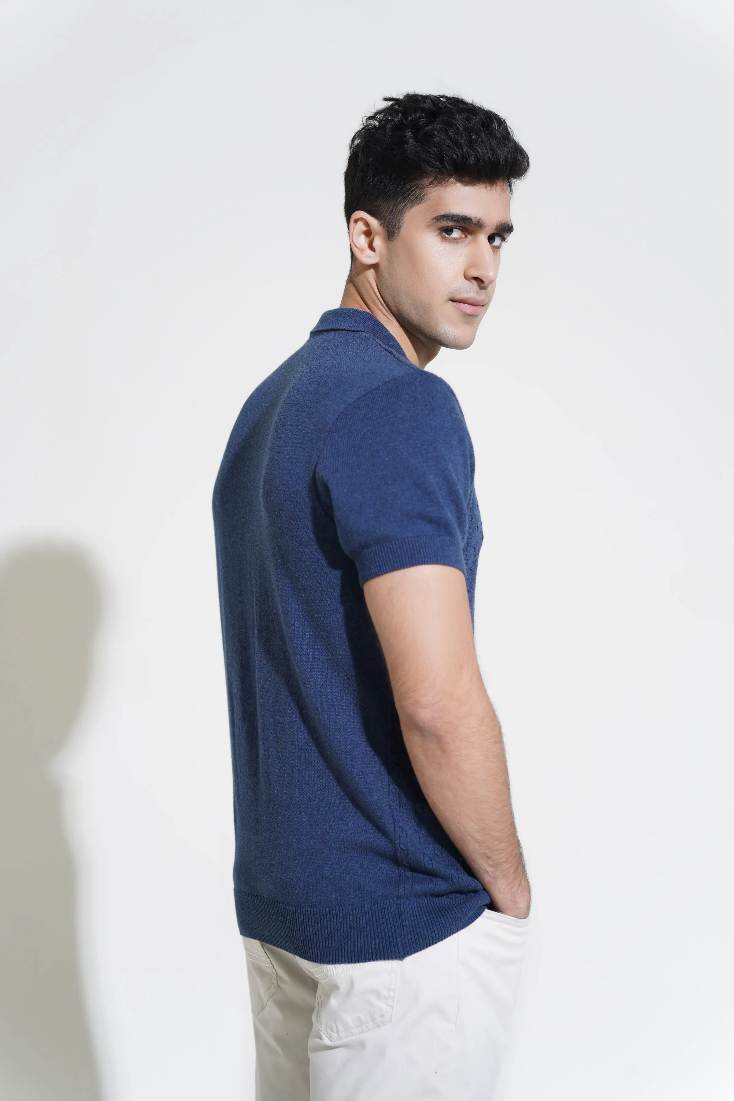Indigo Polo Shirt